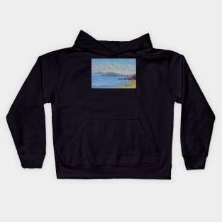 Townsville from Picnic Bay - Oil Kids Hoodie